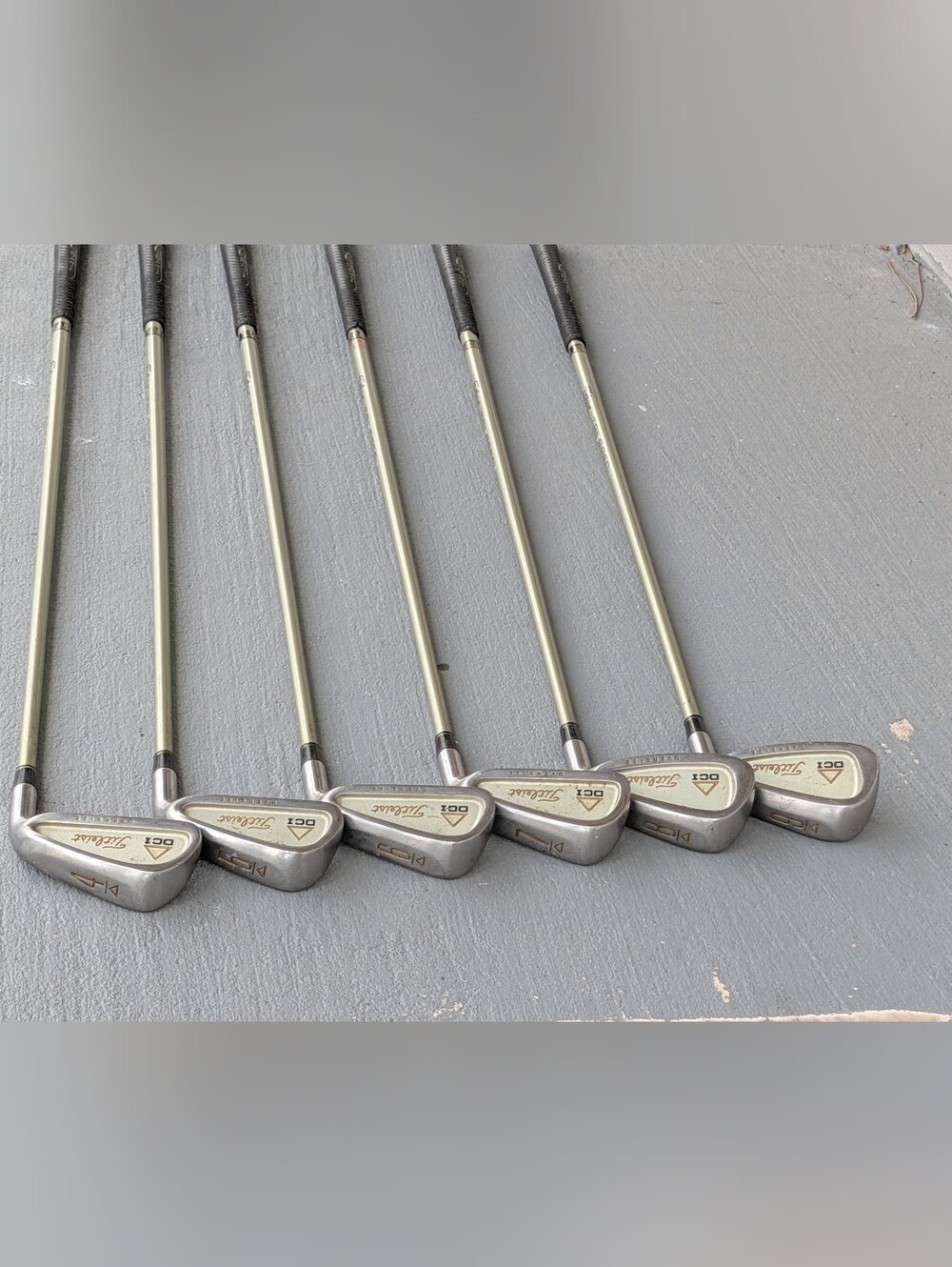 Titleist DCI Oversize Iron Set 4-9 RH TriSpec Graphite Shafts Needs New Grips